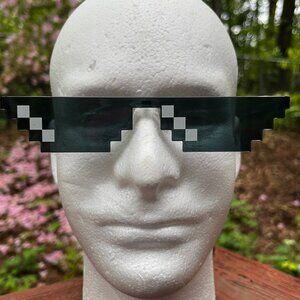 Thug Life Glasses Pixel Sunglasses Meme Party Glasses Pixel Sunglasses